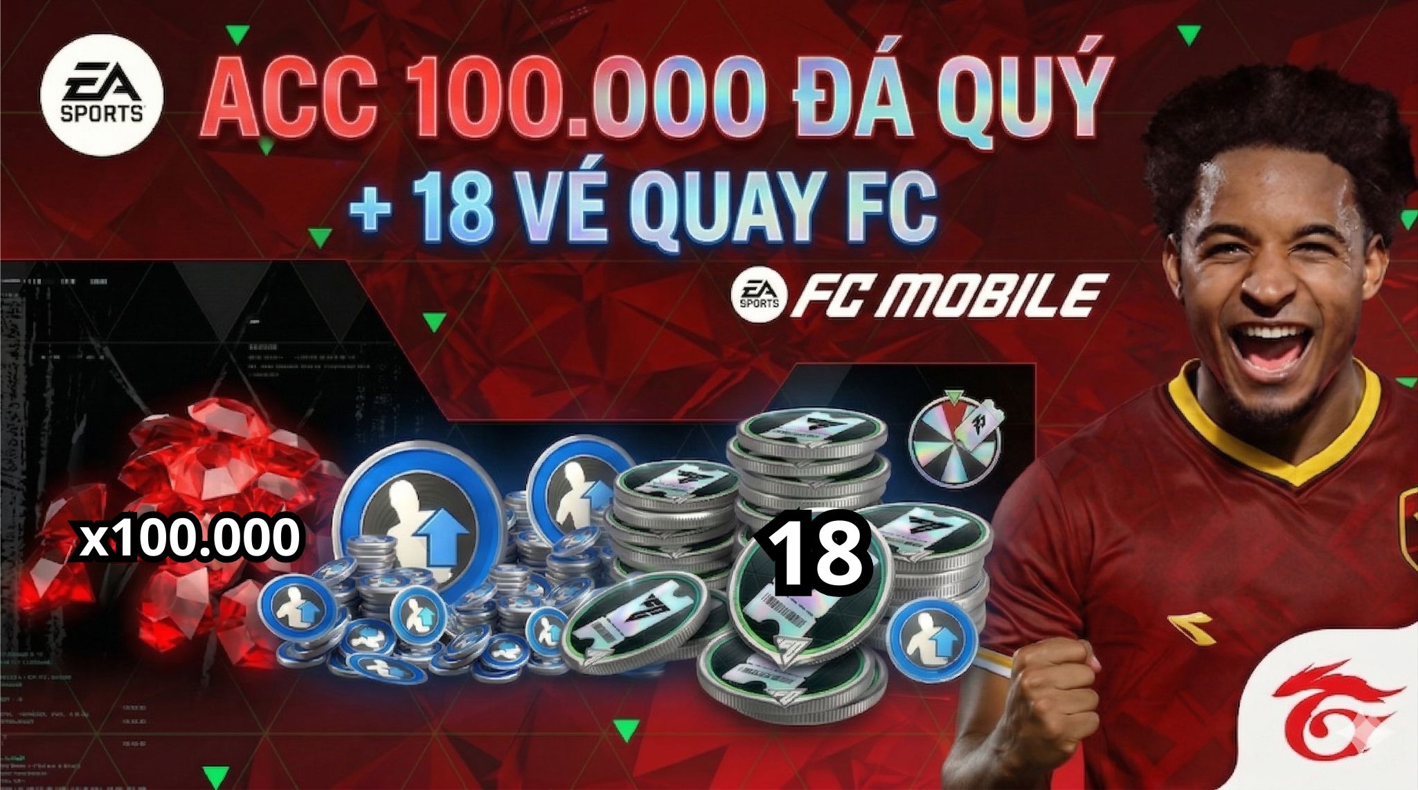 ACC 100.000 ĐÁ QUÝ + 15 - 18 VÉ QUAY ĐỒNG GIÁ 99k
